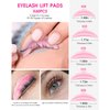 Eye Lash Lift Kit, MORGLES 50pcs Lash Lift Rods Silicone Eyelash Pads, 1pcs Eyelash Separator Tool, 60pcs Eye Pads Lash Extensions, Curved Lash Tweezer for Eyelash Extensions, 50pcs Micro Cotton Swabs