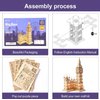 Rolife 3D Wooden Puzzles Big Ben Craft Model Kits for Adults to Build Birthday Gift for Family and Friends