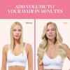 GOO GOO Clip in Hair Extensions Real Human Hair, 18inch 130g 7Pcs, 16/22 Light Blonde Highlighted Golden Blonde, Remy Human Hair Extensions Clip ins for Women, Natural Human Hair