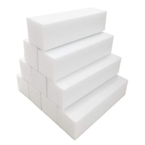 BlingKingdom 10pcs White Nail Buffer Block 4 Way Professional Nail Files and Buffer Nail Sanding Tools for Gel Natural Acrylic Nails