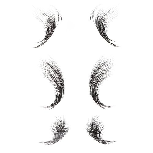 Dioche Baby Hair Tattoo Sticker, Temporary Bangs Tattoo Sticker, Fake Hair Edge Hairline Tattoo Stickers Waterproof Lasting Makeup Tool for Women Girls(ED-04)