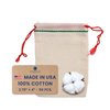 Celestial Gifts Muslin Bags - Drawstring Bags Small 50pcs - 2.75x4, Reusable Tea Bags, Jewelry Gift, Spice and Cotton Gift Sachet Bags - 100% Cotton - Made in USA - (Green Hem & Red Drawstring)