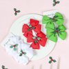 6PCS Christmas Hair Bows Clips for Kids Women Girls Christmas Cute Red Green White Bows Clips Hairgrips Big Knot Hair Accessories for Xmas Cosplay Costume Party Decorations
