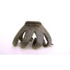 Generic Faux wood wooden octopus hair claw clip for thick hair (Primary color: Dark wood), 1 Count (Pack of 1)
