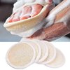 Loofah Pads (Pack of 5) - Exfoliating Scrubbing Sponges - Natural Luffa Material - Essential Skin Care Product - for Shower/Bath - Fibrous Texture - Perfect for Face/Body Wash - Wet It and Apply Soap