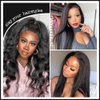 Kinky Straight Tape In Extensions Human Hair for Black Women Niawigs Tape In Hair Extensions 100% Human Hair 40pcs Kinky Straight Tape Ins 100G Natural Black 18 Inches