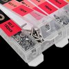 EEEEE 982pcs M2 M2.5 M3 M4 M5 M6 Hex Socket Cap Screws Head Cap Screws 304 Stainless Steel Nut Bolt Kit Screw Assortment Set with Machine Assorted Washer Small Spring Washer and Nut Set