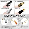 U-Shinein 2x12ml Metallic Mirror Painting Gel Nail Polish, Ultra Mirror Silver & Gold Metal Painted Drawing Gel with Build in Thin Brush, Chrome Gel Polish Nail Art Gel Liner Soak Off DIY Nail Art