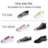 Booyckiy No Tie Elastic Shoelaces for Kids, Adults and Elderly, Adjustable Tieless Shoe Laces for Sneakers Boots and Casual Shoes - 16 Colors, 41 inch, Black