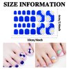 660 Pieces 30 Sheets Toe Nail Polish Strips Nail Stickers Full Nail Wraps Self Adhesive Nail Art Stickers Nail Strips for Women Girl Nail Accessories with Nail File