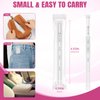 60 PACK Disposable Vaginal Suppository Applicator for Women，Fits Most Lubricants Creams Gels Pills Tablet Suppositories，Threaded End, Soft & Small Tip，with Dosage Markings，Individually Wrapped