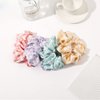 Big Satin Scrunchies for Women Scrunchies Hair Ties for Women Oversized Scrunchie for Thick long Hair Scrunchy Elastic Hair Ties Jumbo Hair Scrunchie 4 PCS