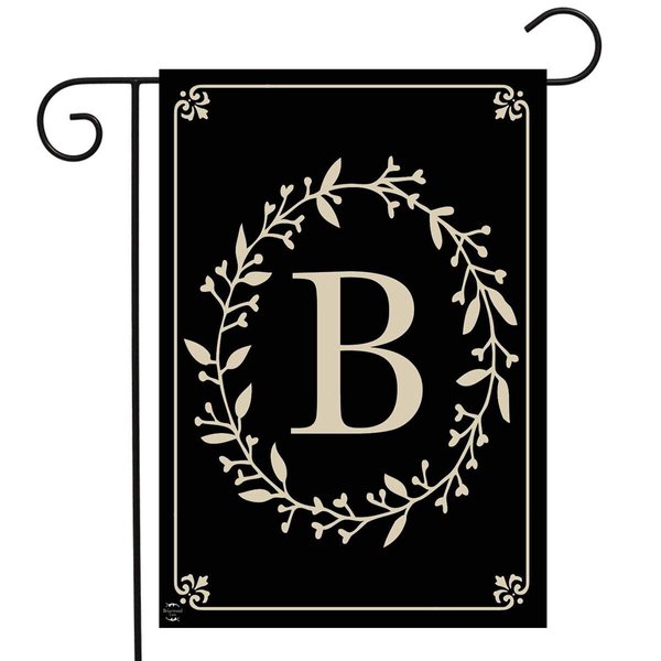 Briarwood Lane Classic Monogram Letter B Garden Flag Everyday 12.5" x 18"