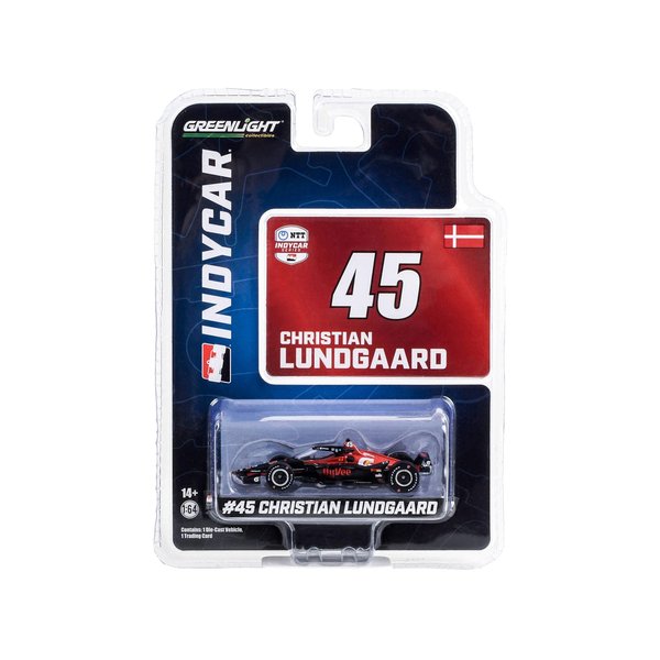 Dallara IndyCar #45 Christian Lundgaard Hy-Vee Rahal Letterman Lanigan Racing NTT IndyCar Series (2023) 1/64 Diecast Model Car by Greenlight 11562