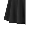 Urban CoCo Women's Basic Versatile Stretchy Flared Casual Mini Skater Skirt (Medium, Black)