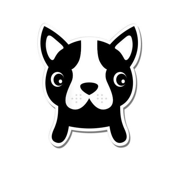 GT Graphics French Bulldog Puppy - 12" Vinyl Sticker Waterproof Decal