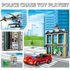 City Police Bank Building Sets, Compatible with Lego Police Bank, Includes Car, Bank, Helicopter, Police Chase Building Blocks Toy Set Gift for Kids 6 Plus Years Old（655 PCS）