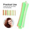 Hair Rollers, 80Pcs Hair Curlers with Rubber Band Heat Perm Rod 1-8 Sizes Hair Clip Curlers Hairdressing Styling Tool