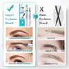 Eyebrow Pencil Eyebrow Microblading Pen - Eye Makeup Eyebrow Pen Micro 4 Point Brow Pen Lift & Snatch Eyebrow Microblading Pen Long-Lasting Waterproof Natural Eyebrow Hair (Light Brown)