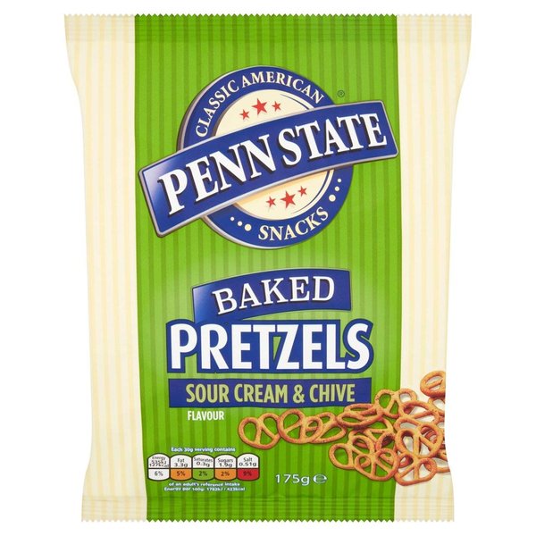 Penn State Pretzels - Sour Cream & Chive (175g) - Pack of 6