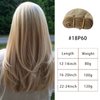 Blonde Highlights Sew in Weft Hair Extensions Human Hair Weave Bundles Bayalage Blonde With Platinum Blonde Sew in Hair Extensions Brazilian Remy Hman Hair 12inch 80g Weft Bundles for Women
