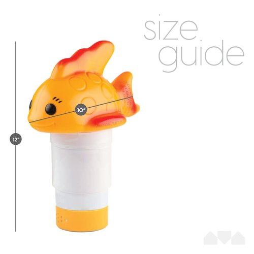 Milliard Floating Chlorine Dispenser for Swimming Pool and Spas - Adjustable Release Chlorine Tab Floater for 1" - 3" Tablets (Goldfish Pool Chlorinator)
