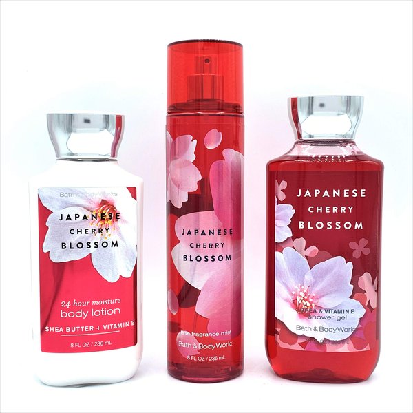 Bath & Body Works (Japanese Cherry Blossom) Gift set Full size