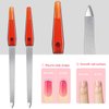 12 Pcs Metal Nail File 6.7 Inch Nail File Stainless Steel Nail File Double Sides Metal Sapphire File with Anti Slip Handle Fingernails Toenails Manicure File for Woman and Men