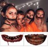 2022 New Halloween Prank Makeup Temporary Tattoo Adults Kids 10PCS,Clown Horror Mouth Fake Tattoos Stickers Scary Big Mouth Face Tattoos Decals Kits Prank Props Waterproof Masquerade Cosplay Party