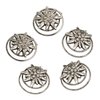 Alpenflüstern Trachten Hair Curlies Rhinestone Edelweiss (antique silver coloured) | Traditional German Hair Pin Accessory for Women | Original Bavarian Jewelry for Dirndl Costume Dress & Oktoberfest