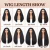 Guree Hair 26 Inch Kinky Straight Headband Wigs for Black Women Long Yaki Straight Wig with Hair Band Wear And Go Glueless Wig None Lace Front Synthetic Wig For Daily Party Use