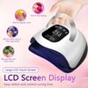 GGUP 320W UV LED Nail Lamp, Professional UV Nail Dryer Light for Gel Nails with 72 Beads, Fast Curing Gel Polish Lamp Auto Sensor 4 Timer Setting Portable Nail Art Drying Tools for Fingernail/Toenail
