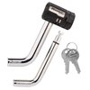 Master Lock Receiver Lock, 1/2 in. and 5/8 in. Swivel Head, Weather Resistant Trailer Coupler Locking Hitch Pin with Keys for Protecting Trailers, RVs, 2866DAT