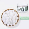 MONCOM Cotton Swabs 500 Count Double Round Thick Tips | Biodegradable & Organic Strong Wooden Sticks Cotton Swabs For Ears | Firm Qtips cotton swabs | Natural Cotton Buds, 3 inch, One Small box