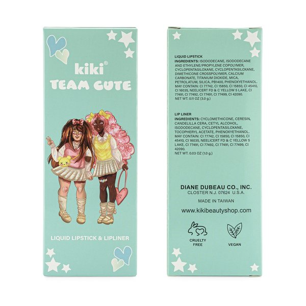 kiki Lip Kit with Matte Stay all Day Liquid Lipstick and Lipliner (ZOE)