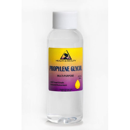 H&B Oils Center Co. Propylene Glycol USP Food & Medical Grade Hypoallergenic Moisturizer Skin Cleanser DIY NON GMO Premium Highest Purity 100% Pure 2 oz