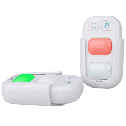 SOARING Toothbrushing Timer for Kids, Training 20 Second Hand Washing and 2 Minutes Teeth Brushing, Stick on Bathroom Timer for Children with Indicator Lights（2 Packs）