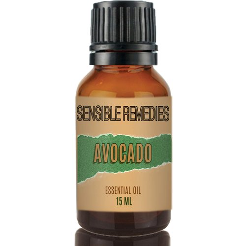 Sensible Remedies Avocado Oil 100% Pure and Natural Distilled 15 mL (0.5 fl oz)