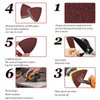 40 Grit Triangular Multitool Sandpaper, 80mm Wood Sanding Paper Fit 3-1/8 Inch Oscillating Multi Tool Sanding Pads, Pack of 20 (Not Universal Size, Please Check The Size)