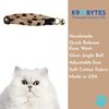 K9 Bytes Coffee Beans & Cream Cute Design Adjustable Collars for Cats (Kittens) with Bell.