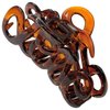 Camila Paris CP1380 French Hair Clip for Women, 3.25 inch Girls Hair Claw Clips Jaw Tortoise Cellulose, Fashion Durable and Styling Hair Accessories for Women, Strong Hold No Slip Grip, Made in France