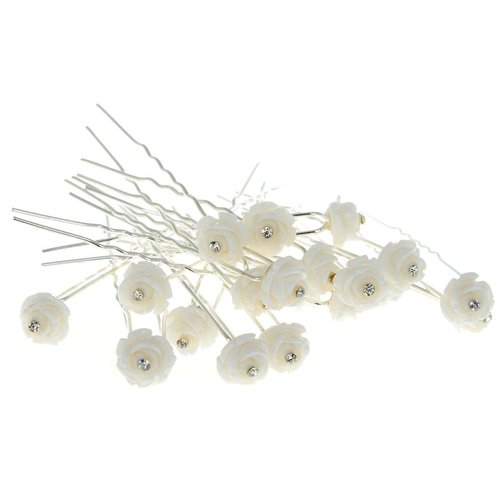 Yantu Womens Flower Hair Pins Hair Pins for Wedding Bridal Hair Pin Hair Accessories for Women Girls 20 Pcs