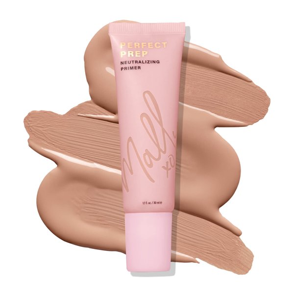 Mally Perfect Prep Neutralizing Tinted Face Primer - Medium - 1 Fl Oz - Color-correcting Primer Makeup with Hyaluronic Acid - Long-Wear Foundation Face Primer