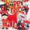 Firetruck Happy Birthday Party Banner Firemen Birthday Party Bunting Banner Flag Garland for Kids and Adults Fire Truck Theme Birthday Party Supplies For Boys Firefighter Fire Engine Rescue Party Decortaions