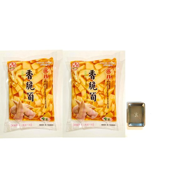 2 Pack Chili Bamboo Shoots (14.11 Oz Each) And 2 Soy Sauce Dish