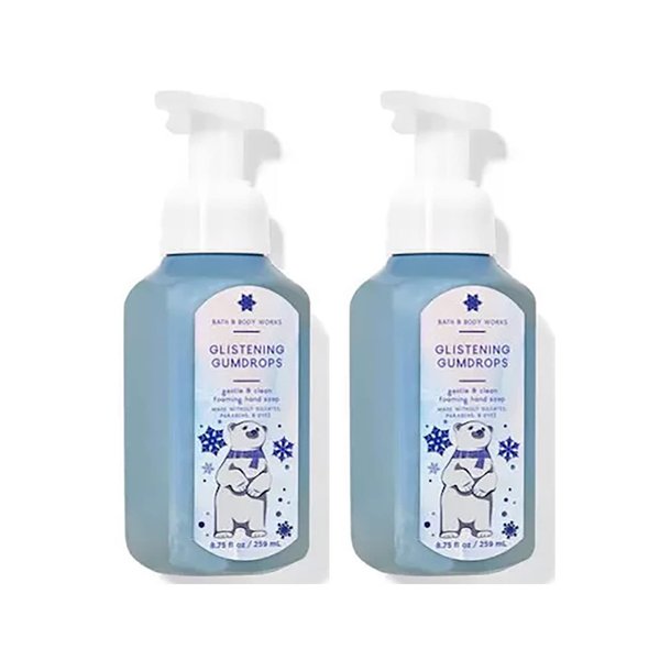 Bath and Body Works Gentle Foaming Hand Soap 8.75 Ounce 2-Pack (Glistening Gumdrops)