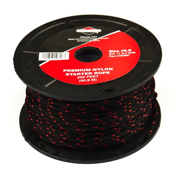 Briggs & Stratton 790967 200-feet Spool of Nylon Starter Rope, Size 5 1/2