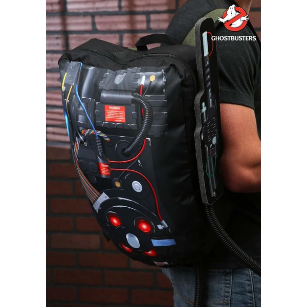 Fun Costumes Adult Ghostbusters Proton Pack with Wand, Ghostbusters Backpack for Cosplay Standard