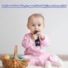 Baby Teether Toy, TV Remote Control Shape Teething Baby Toys for Infants, Baby Chew Remote Teether Toys for Babies 3-24 Months,BPA Free(2Pcs Black)