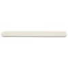 ForPro White Foam Board, 180/240 Grit, Mylar Manicure and Pedicure Nail File, 7” L x .75” W, 50-Count